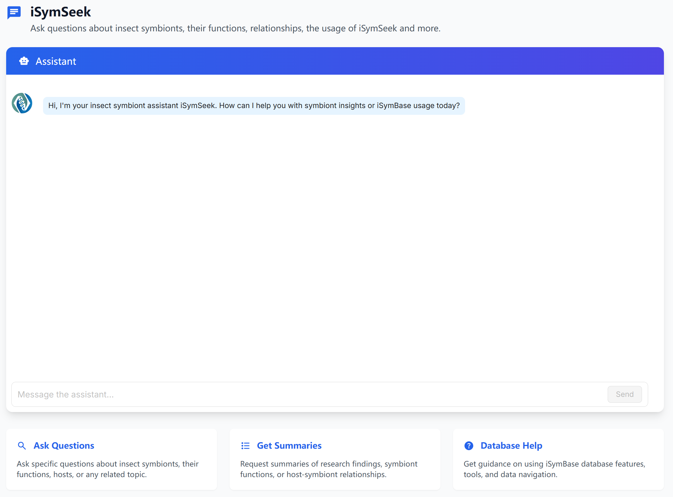 iSymSeek Interface